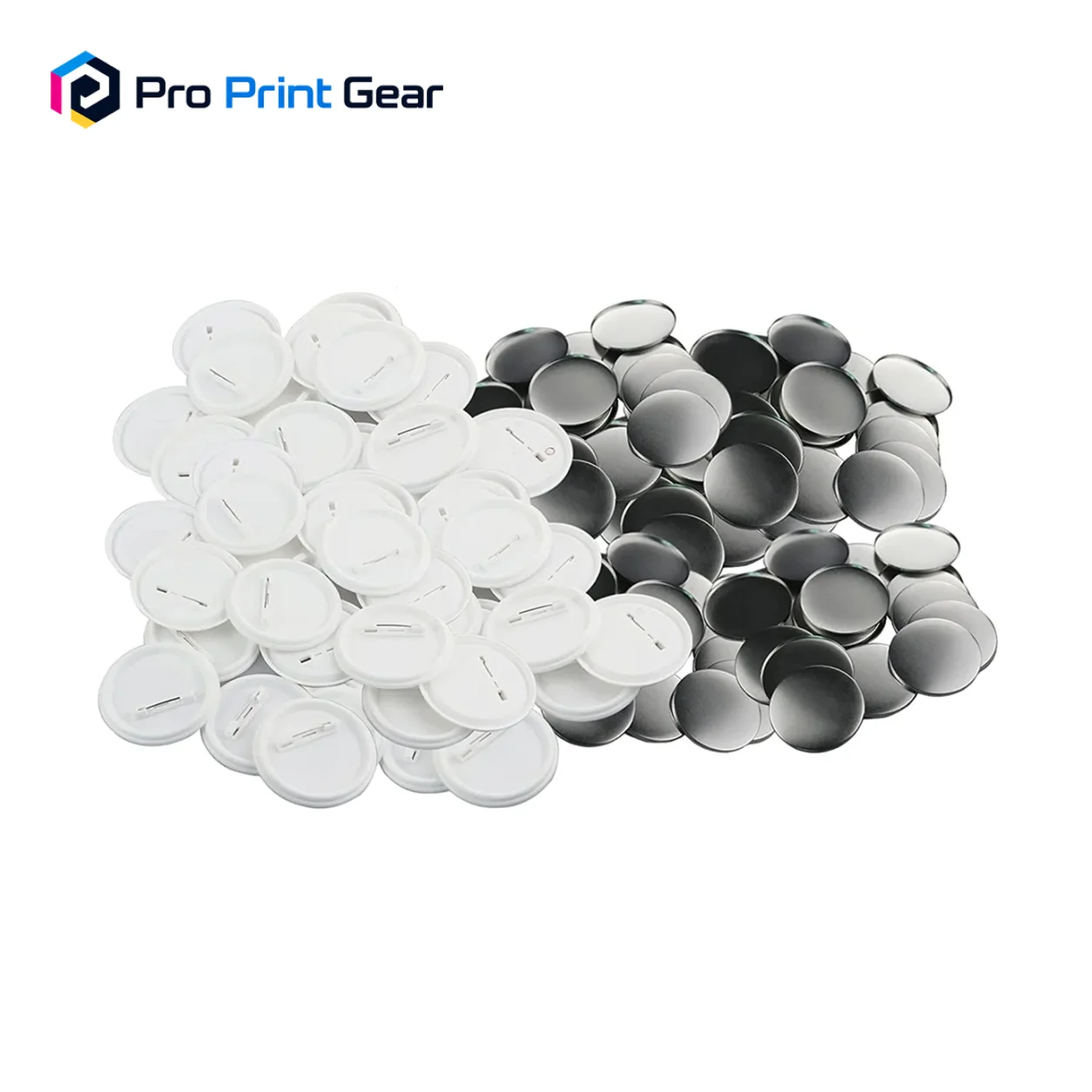 58mm Badge Parts Refill, 100 Sets, for Button Badge Makers